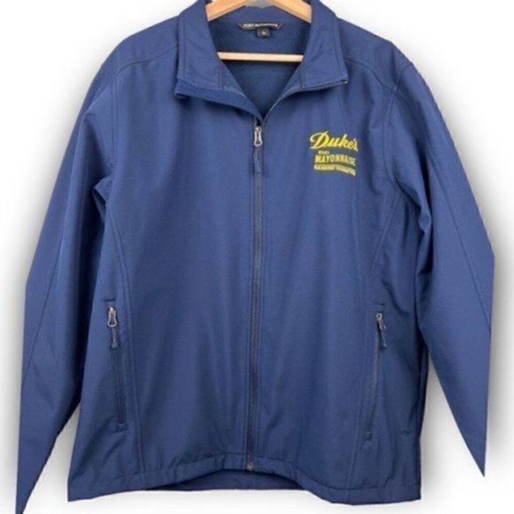 Duke's Mayonnaise Port Authority Tech Zip Up Jacket Navy L